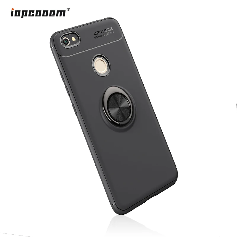 

For Xiaomi Redmi Note 5A Case For Redmi Note 5A Prime Finger Ring Holder Soft Silicone Matte Back Cover For Redmi Y1 Coque 5.5