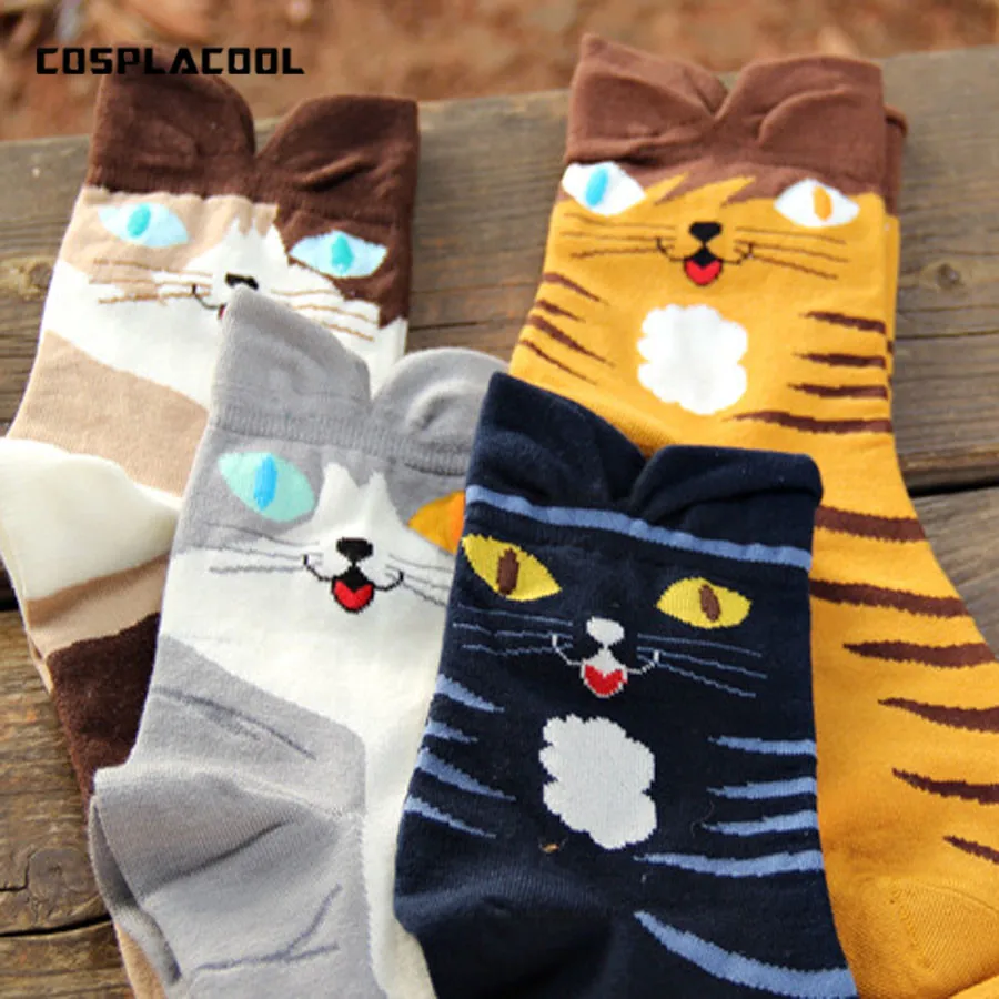 [COSPLACOOL] Winter new Socks cute Cartoon 3D Socks 4 styles Women