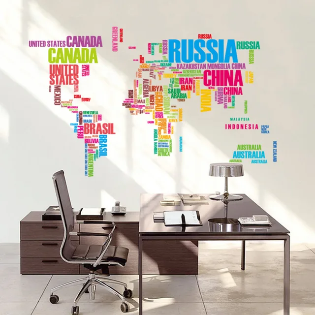 kreatives büro dekor kreative wand bunte weltkarte wandaufkleber abnehmbare vinyl aufkleber kreative buchstaben karte mural art home wohnzimmer büro kinderzimmer dekor kreatives büro dekor kreative wand bunte weltkarte wandaufkleber abnehmbare vinyl aufkleber kreative buchstaben karte mural art home wohnzimmer büro kinderzimmer dekor