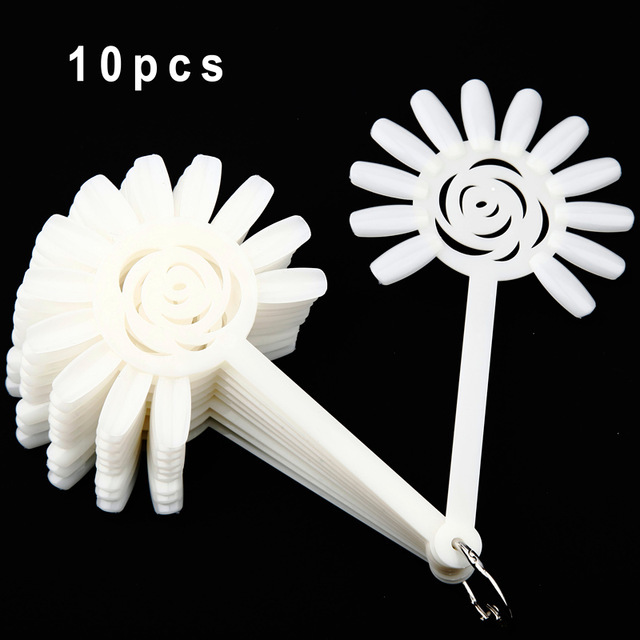 False Nail Tips Color Card Transparent White Buckle Ring Nail Art Practice Tools Manicure Patterns gel lacquer