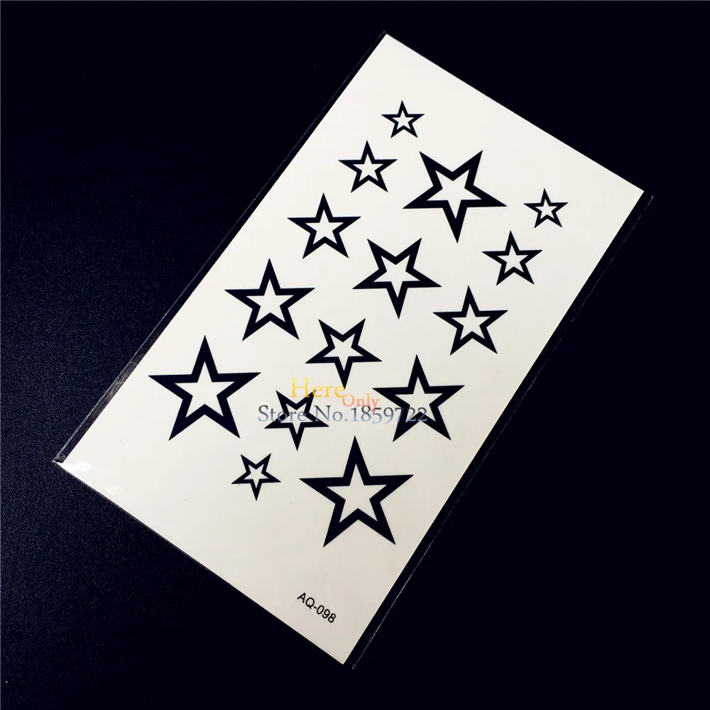 

Lovely Star Chains Waterproof Fake Flash Tattoo Stickers Children Designs HAQ-098 Jewelry Paste Water Transfer Tattoo Bracelets