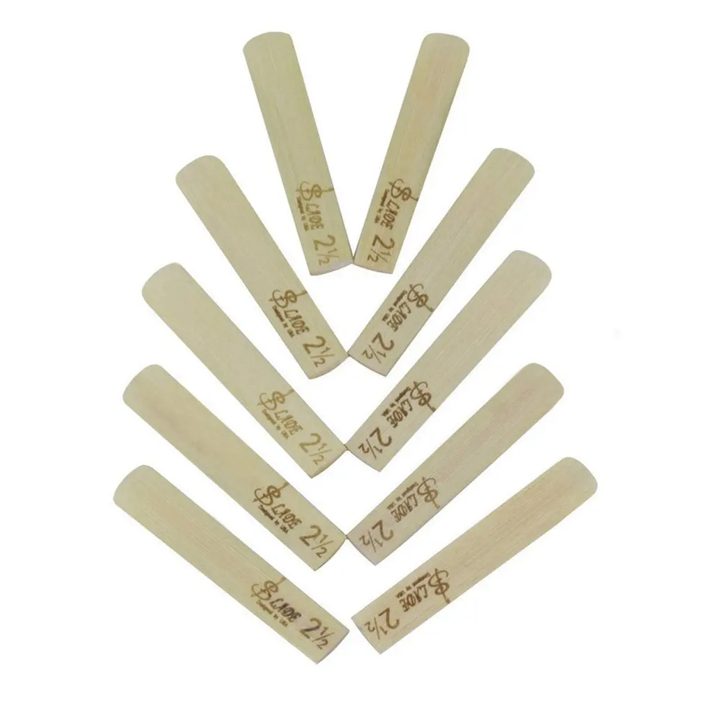 

10pcs/set High Sound Effect Reed Strength 2.5 for Alto Eb Saxophone Sax