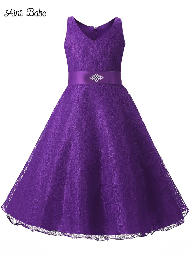 Buy girl dress ceremony 2016 summer sleeveless V neck