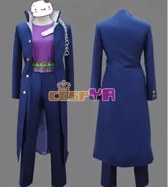 

Free shipping JoJo's Bizarre Adventure Stardust Crusaders Kujo Jotaro Men Coat Shirt Pant hat belt cosplay costume