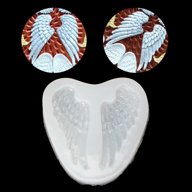 Новые Симпатичные Крылья Ангела шкентель форм ювелирная смола литья DIY Плесень