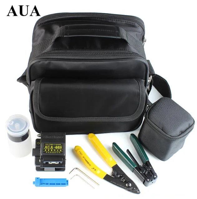 Ftth Fiber Optic Splice Tool Kit With Optical Fiber Cleaver And Fiber