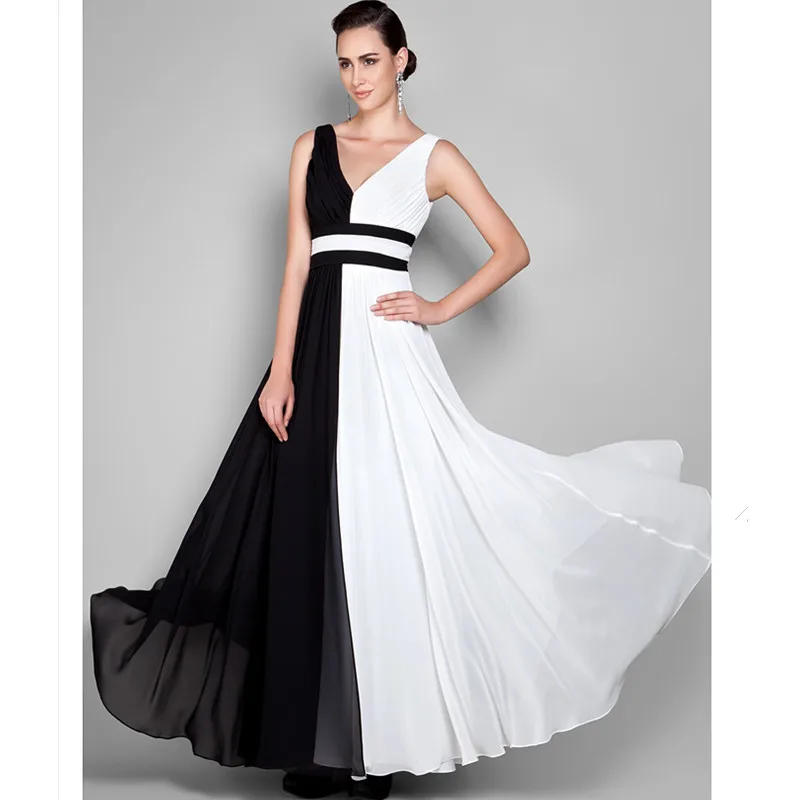 TS Couture Sheath Column V neck Chiffon Prom Formal Evening Military