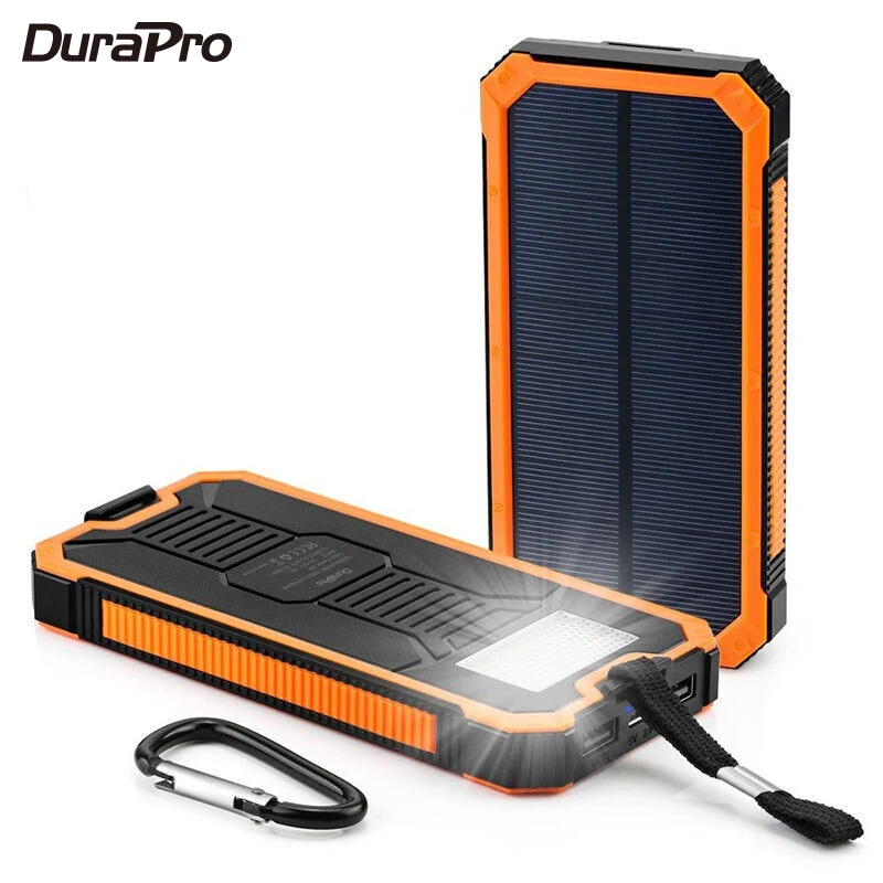 Cena 15000Mah ładowarka solarna 2 porty USB powerbank na energię słoneczną Bateria Externa przenośna ładowarka do smartfona dla Xiaomi dla Iphone