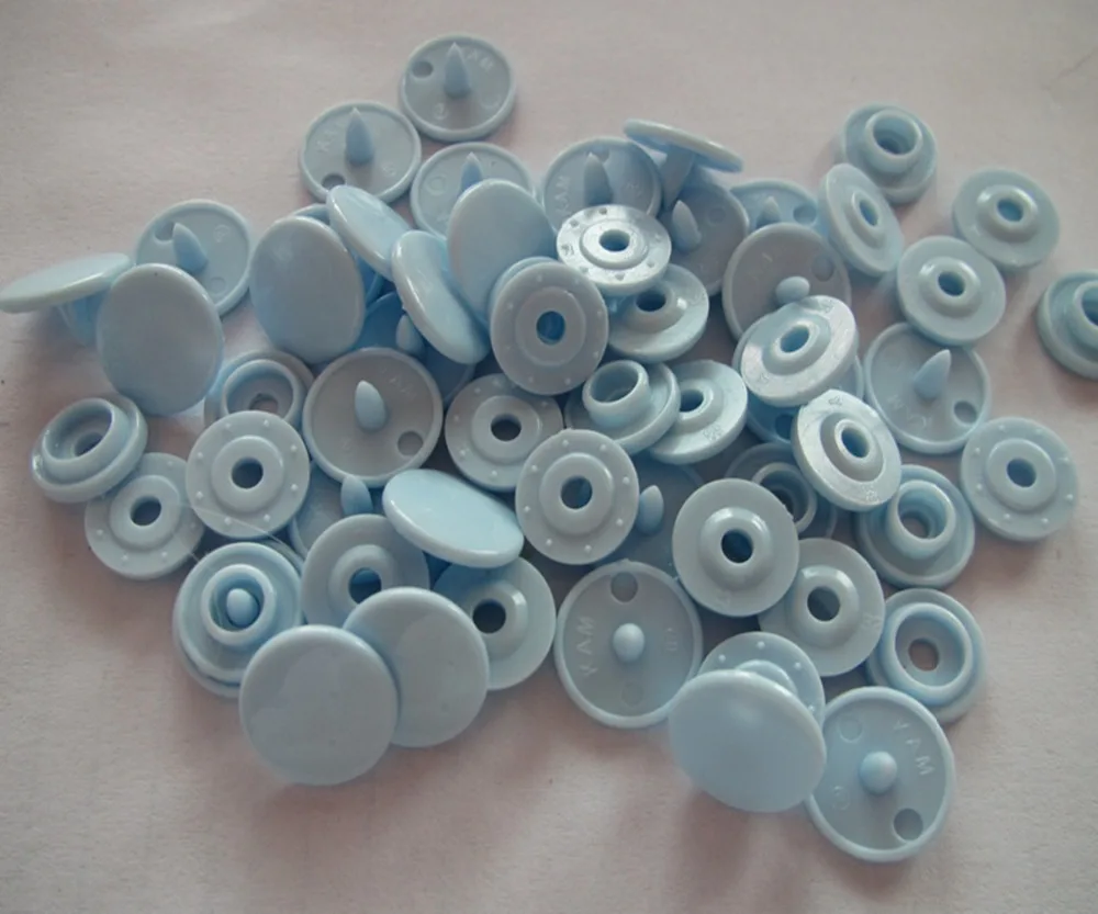 

Free shipping 20 sets T3(10.7mm) KAM B20 Pastel Blue color snap button for sewing baby color plastic fastener snap button
