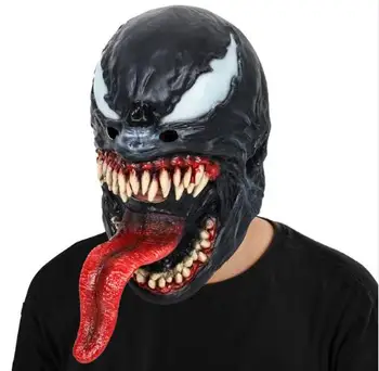 

Spider-Man The Venom Mask Black&Red Cosplay SpiderMan Edward Brock Dark Superhero Venom Latex Masks Helmet Halloween Party Props