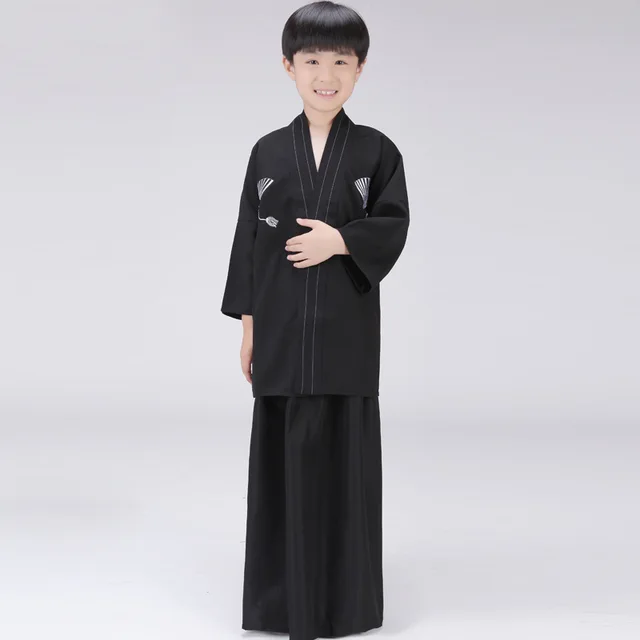 Top Grade Japanese Traditional Costume Children Kimono Boy Yukata