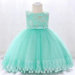 Платье для маленьких девочек; кружево с цветочным узором; платья для девочек; на день рождения; на свадьбу; одежда для маленьких детей;