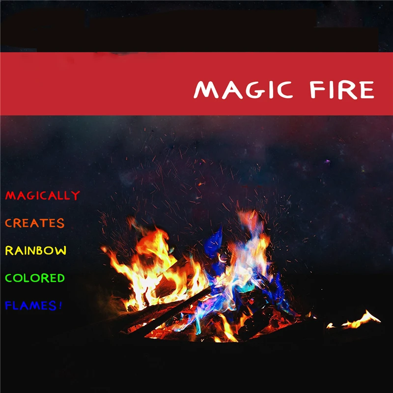 

Eva2king 15g Magic Fire Mystical Tricks Outdoor Party Glow In The Dark Bonfire Pyrotechnics Colored Fire Professional Magicians
