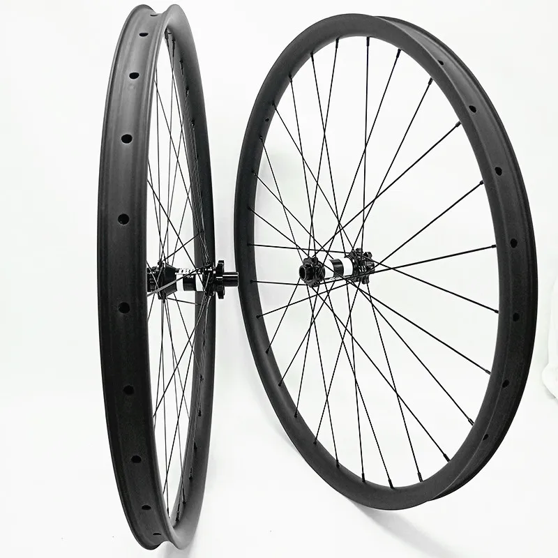 Sale Offer for  29er carbon mtb wheels tubeless AM 36x28mm hookless DT350S Straight pull boost 110x15 148x12 disc m