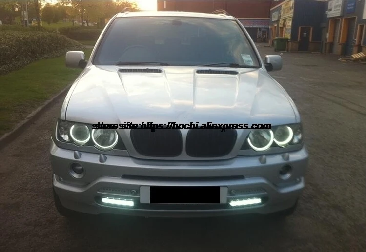 HochiTech белый 6000K CCFL головной светильник Halo Angel Demon Eyes Kit светильник angel eyes для Ssangyong Rexton 2003 2004 2005