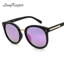 2017 Vintage Round Sunglasses Women Brand Designer Eyewear UV400 Female Retro Sun Glasses Oculos font b