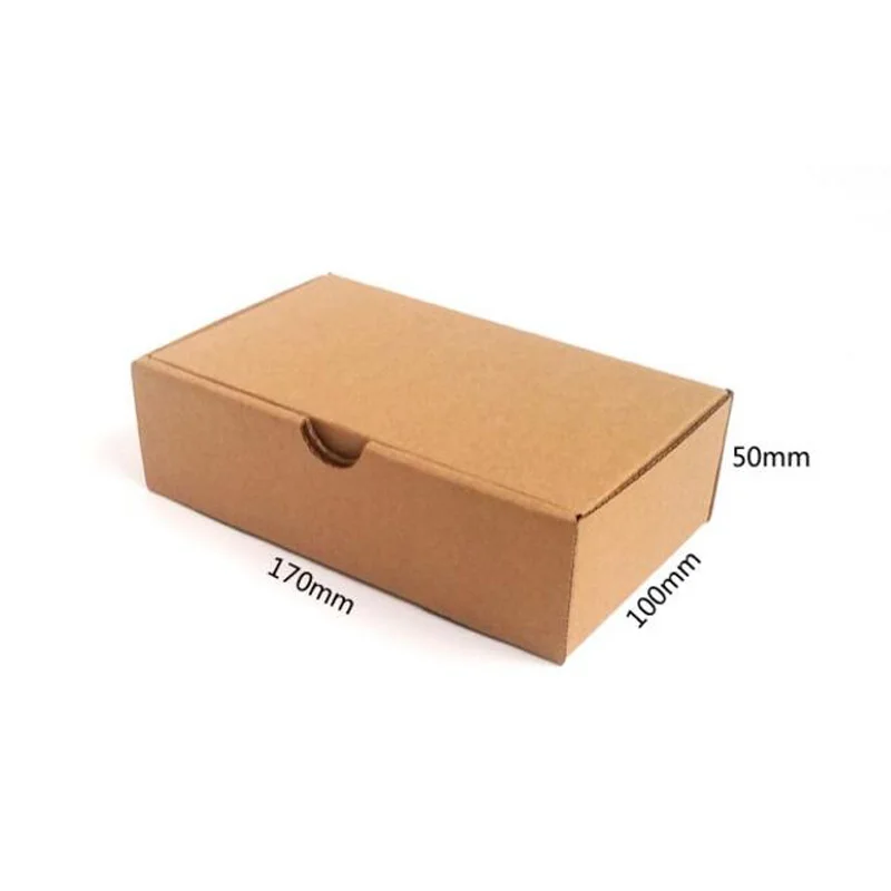 

200pc Kraft paper Corrugated Gift Boxe Mailer Shipping Box Corrugated Carton Wedding Gift Package Christmas Party Decor Supplies