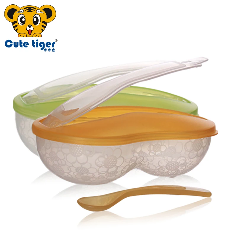 Cute tiger baby food grinding bowl, foods grade PP material infants
