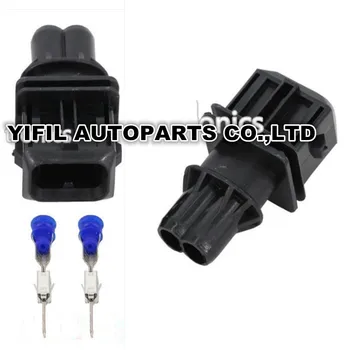 

10/20/40/100pcs/lot 2 Pin/Way Male AMP Tyco JPT Fuel Injector EV1 Plug Connector With Pins And Seal