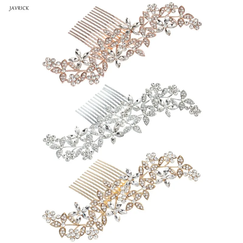 

Bride Comb Rhinestone Headpieces Hair Accessories Wedding Women Jewelry Handmade