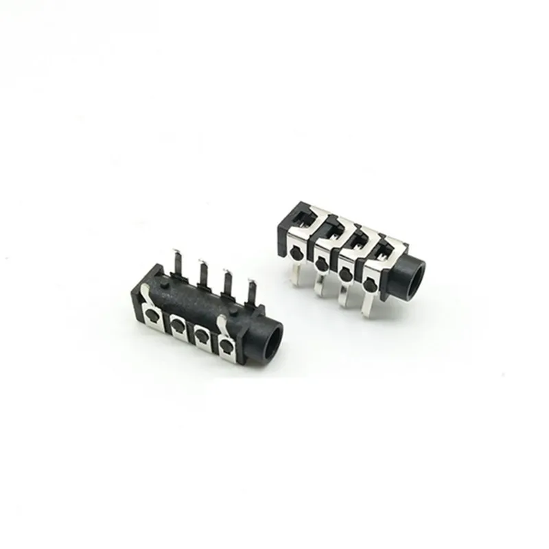 

20pcs PJ-313B PJ313B PhoJack 3.5mm 6 contacts 4 conductors stereo audio socket through hole right angle 4 poles audio plug