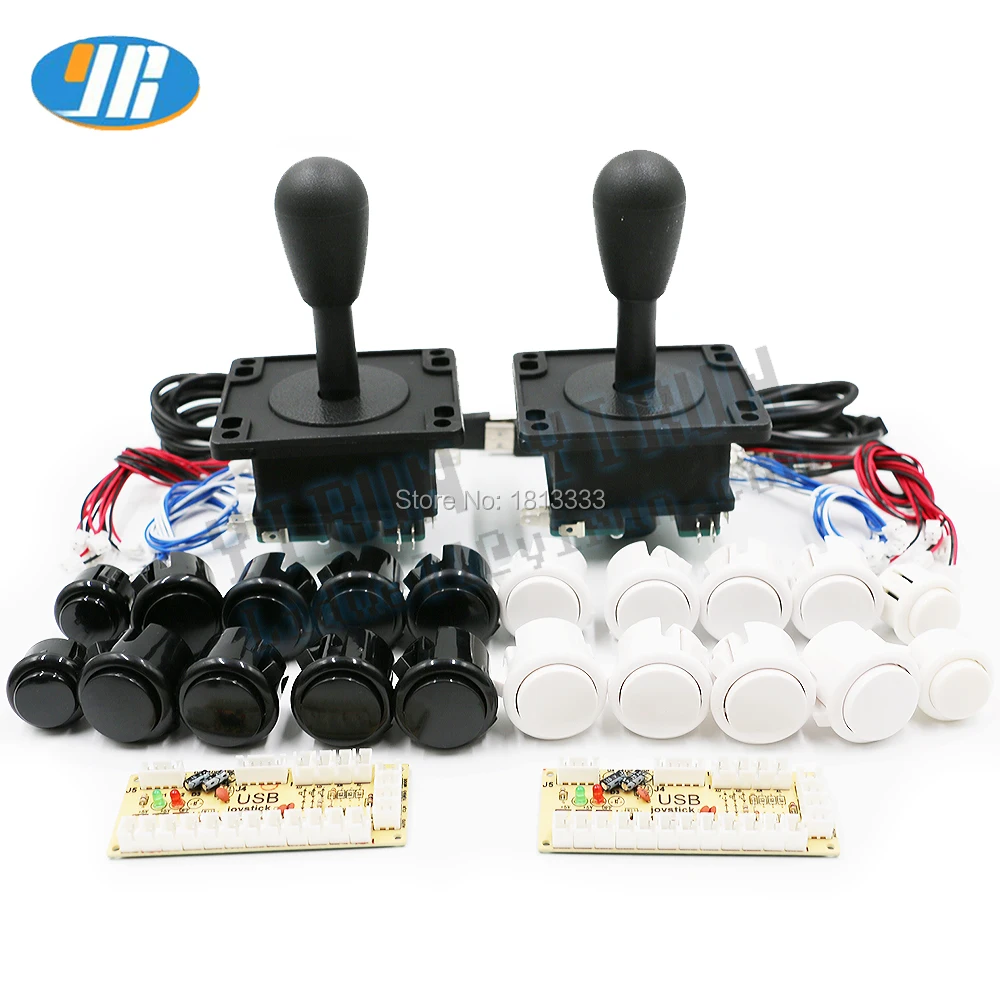 Zero Delay Arcade Kit USB To American Style Joystick Push Button With Built-in Micro Switch PC / Raspberry Pi DIY kit | Спорт и