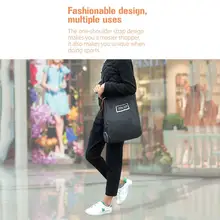 Складная модная сумка для покупок, сумка для переноски с крюком, переработанная Большая складная сумка для хранения продуктов, экологически чистые сумки