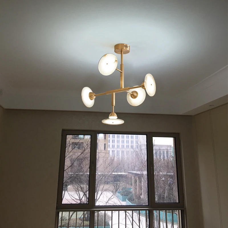 Modern nordic Iron pendant light living room bedroom pendant lamp LED golden decor dining room Indoor home pendant lights