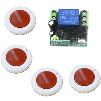 

Latest DC 12V 10A Relay 1CH Wireless RF Mini Remote Control Switch Transmitter + Receiver Light Switch Accessaries 315/433MHZ
