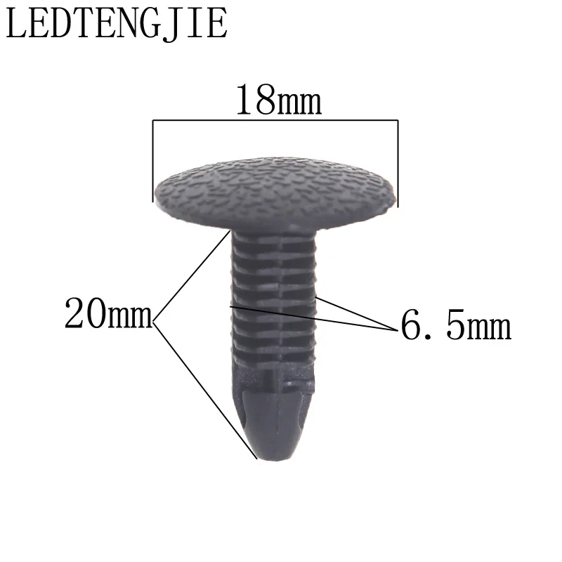 LEDTENGJIE детали крепления зажим для автомобиля 100 шт. Потолочный/багажника/крышка двигателя Клип Черный YT-0789 для автомобиль Hyundai Ремонт Зажим