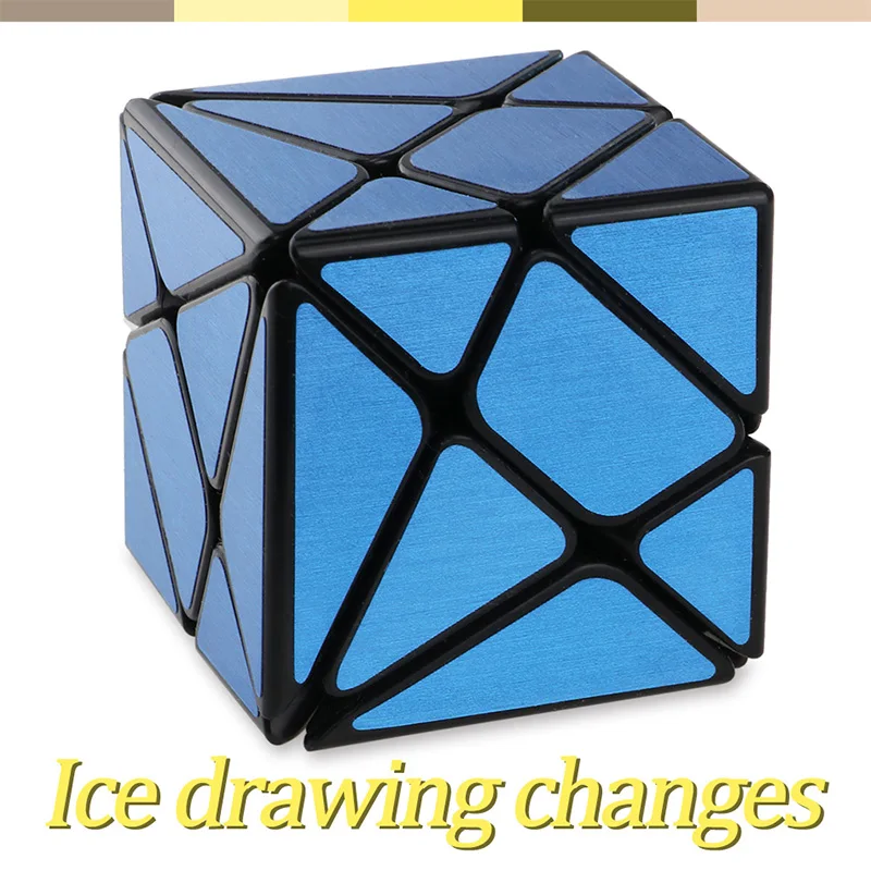 Магический куб Skew Twist Puzzle Intelligence Toys матовый синий 3x3x3 Развивающие игрушки для