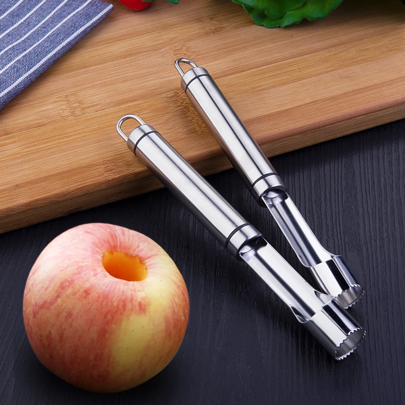 Stainless Steel Apple Corer Fruit Core Seed Remover Easy Twist Apple