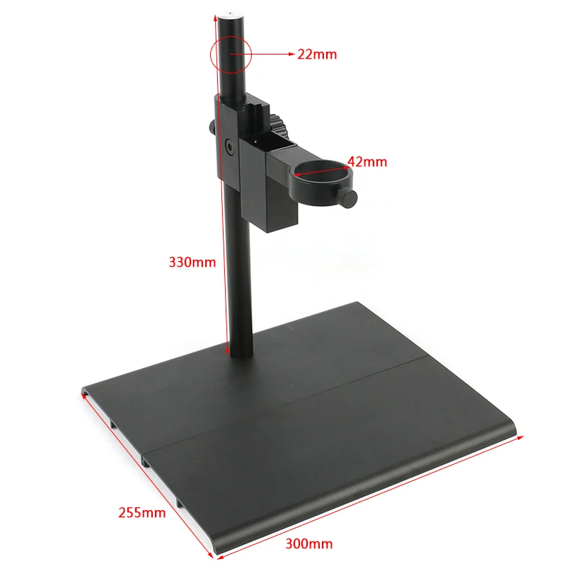  2019  40mm Adjustment Lens Holder Aluminum Alloy Industrial Digital Microscope Camera Table Stand F