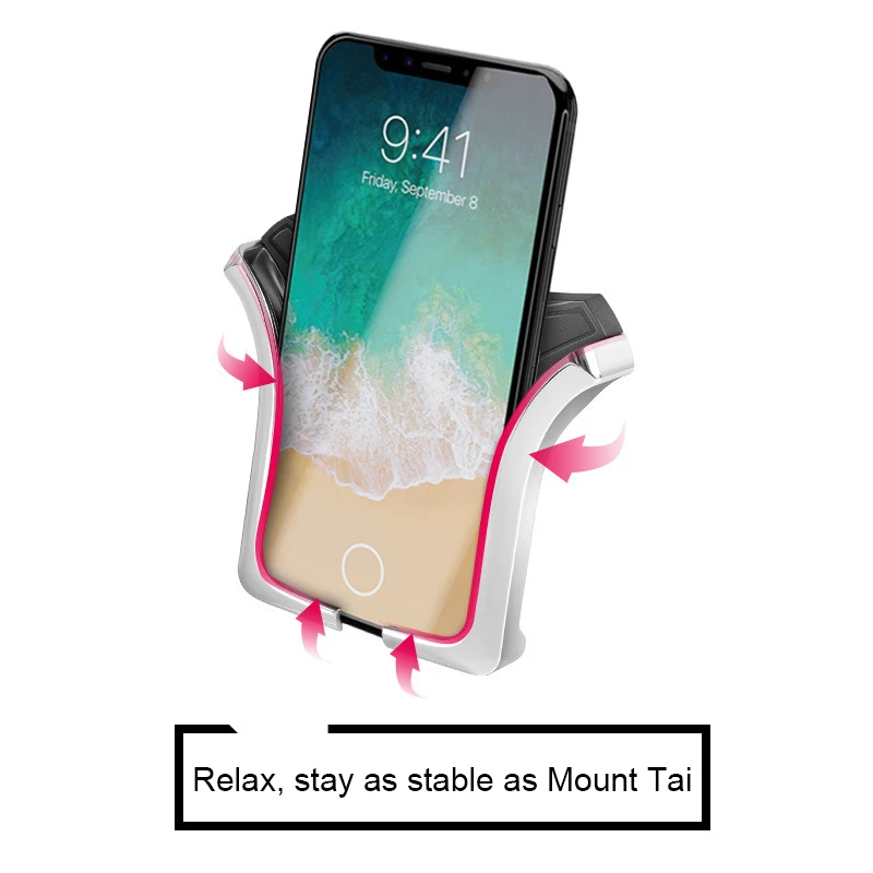 

Car Mobile phone holder Clip type air vent monut GPS car phone holder For iPhone 7 8 X 6s Plus For Samsung Galaxy smart phone