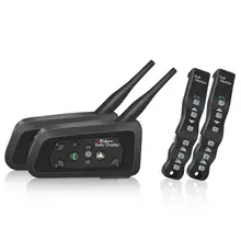 2 шт. лексин A4 мотоцикл шлема Bluetooth гарнитура для 4 Riders переговорные Поддержка удаленного Управление BT Беспроводной домофон