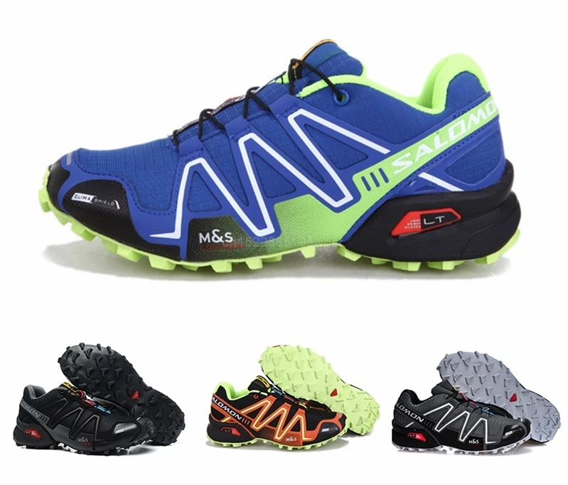 

Salomon Speed Cross 3 CS Men Outdoor Sport Breathable Sneakers solomon Speedcross Male zapatillas Hombre Running shoes Athletic