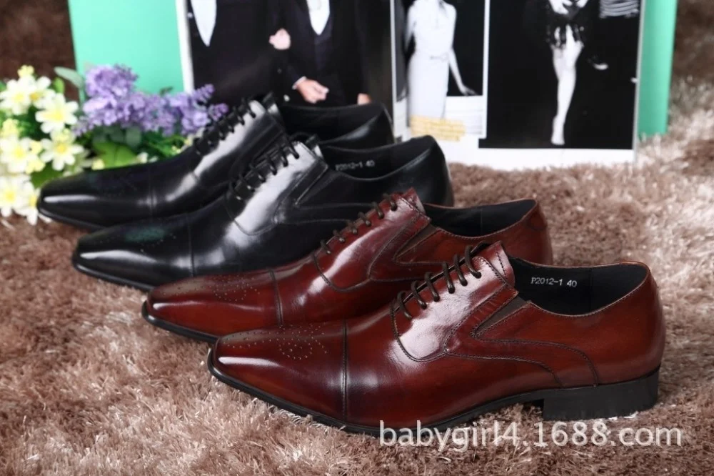 

Men's formal dress shoes top cow leather lace up wedding shoes luxury Mariage Shoes Zapatos De Hombre italianos