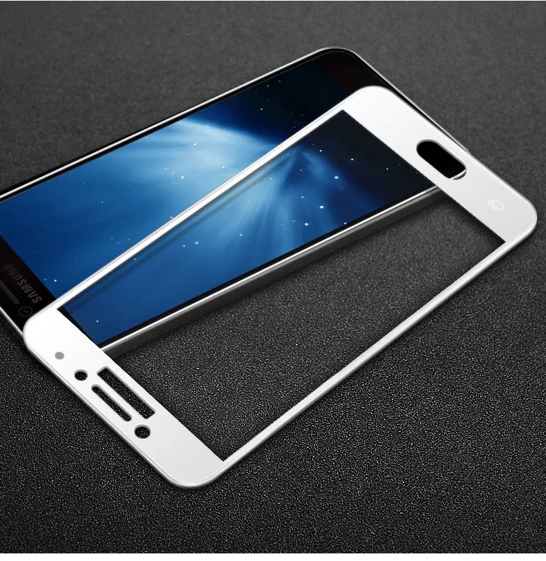 3D закаленное стекло для Samsung Galaxy C7 Pro Полное покрытие 9H пленка Взрывозащищенная Защита экрана C7010 C701F|glass for