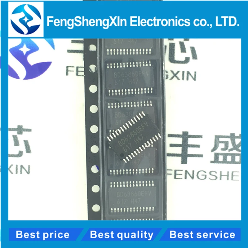 

10pcs/lot New BD63860EFV BD63860EFV-E2 SSOP28 Stepper motor driver chip IC