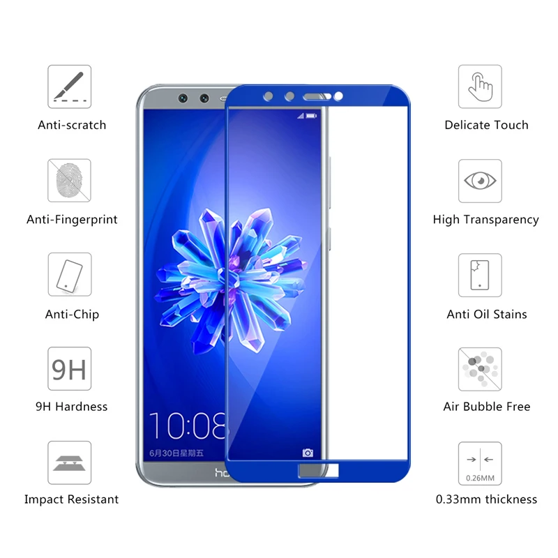 Легкое Защитное стекло для Honor 9 lite huawei honor 9i 9n Защита экрана закаленное