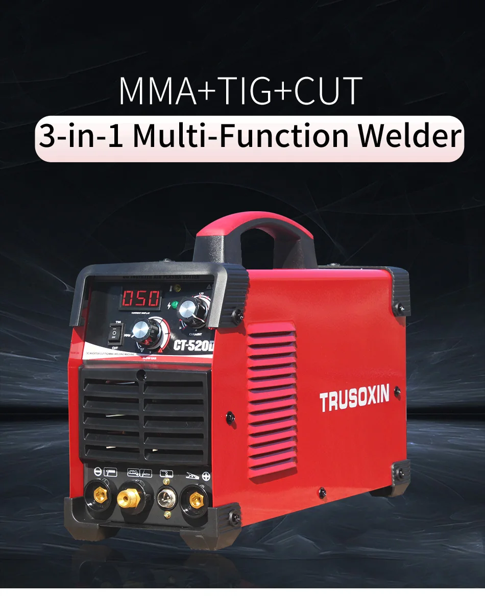 220 В Новый переносной DIY TIG MMA CUT 3 в 1 Multi-Функция CT520D сварщик сварочный аппарат сварочный инструменты