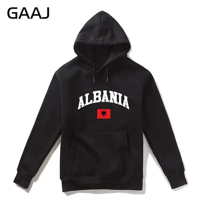 

GAAJ Albania Flag Men Hoodie Women 2019 New Cotton Man Mens Hooded Outerwear Jacket Hoodies Felpe Sweatshirt #7ZDU0