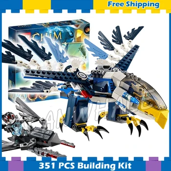 

348pcs Eris Eagle Interceptor Skyhawk Fighters Razar 10057 Model Building Blocks Children Boys Gifts sets Compatible with Lago
