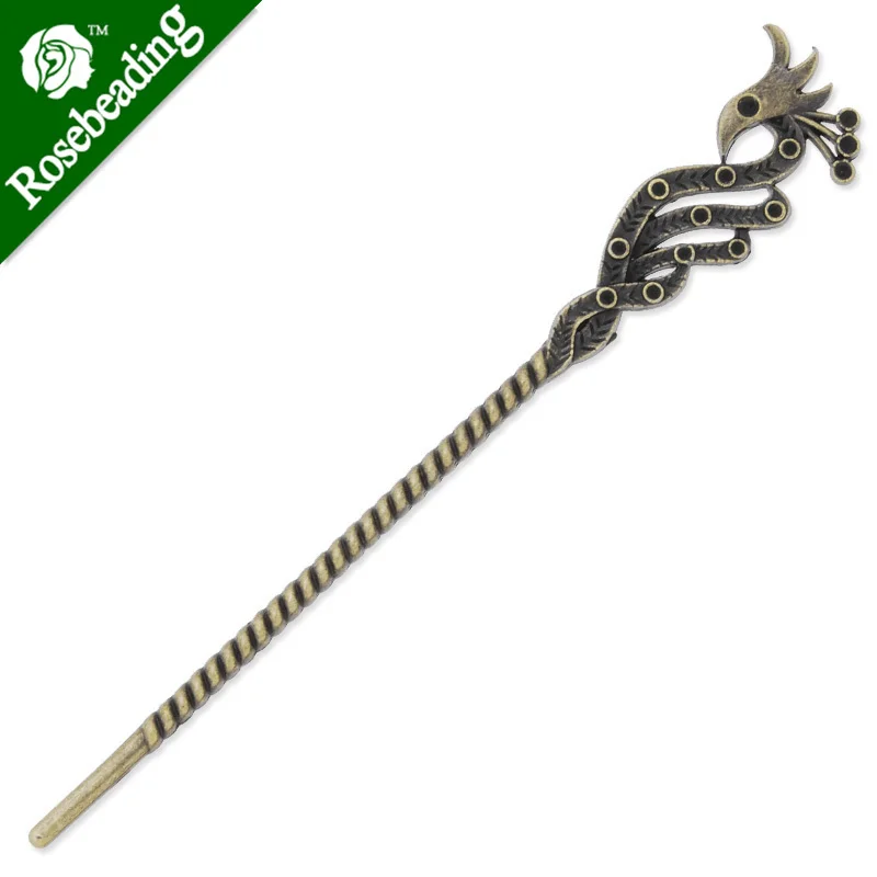 

23x147mm Antique Bronze Hair Stick,peafowl,Metal Hair Stick, Hair Accessories,Hair Sticks Hairpin,10PCS/lot-C3897