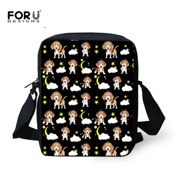 

FORUDESIGNS Fashion Women Messenger Bags Kawaii Animal Dog Crossbody Bag Casual Small Travel Shoulder Bags Kids School Bookbags