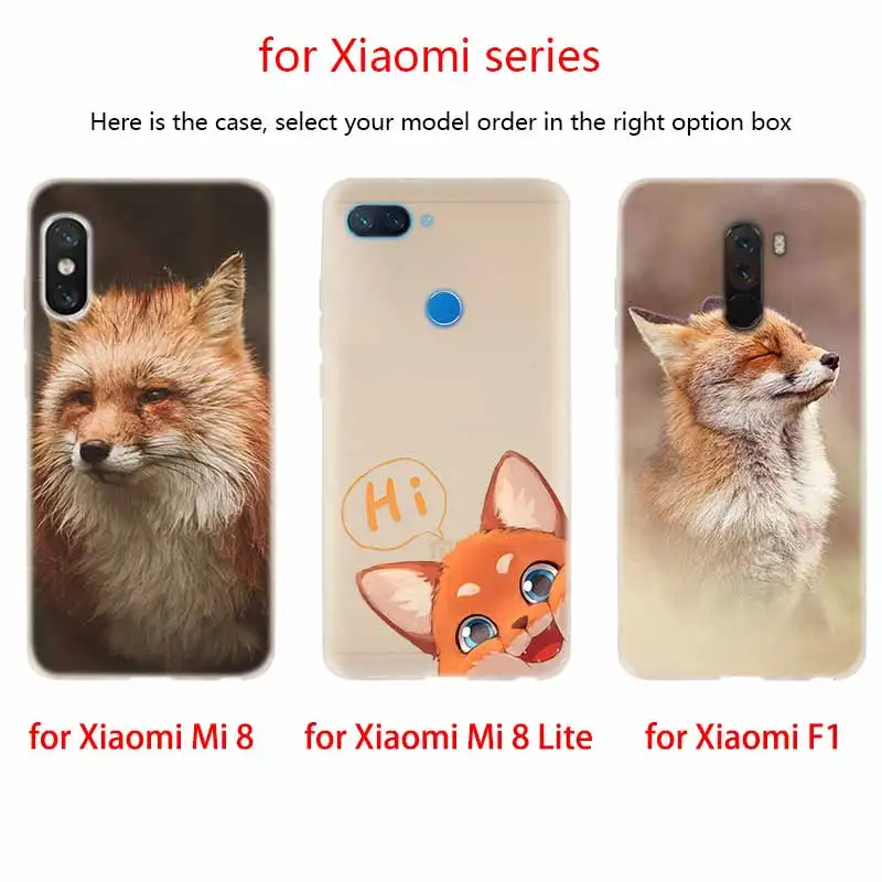 Мягкий силиконовый чехол для Xiaomi Mi 9 8 SE 6X 5X A3 A1 A2 LITE 10 10lite max 3 cc9 Pro cc9e Anime fox funny foxs lovely