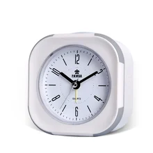 Silent Alarm Clock Snooze Double LED Night Light 8 Chord Music Alarm Ok to Wake Easy