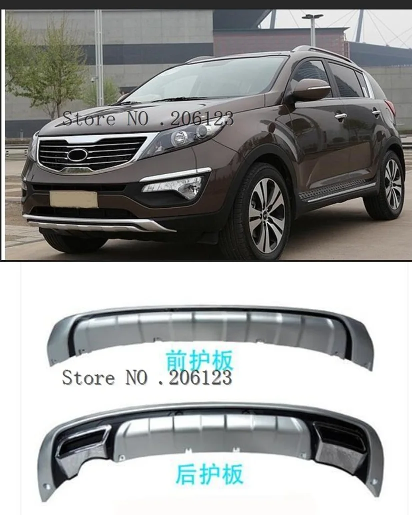 Бесплатная доставка 2011 2013 для KIA Sportager хорошее качество пластик ABS Хром Передний +