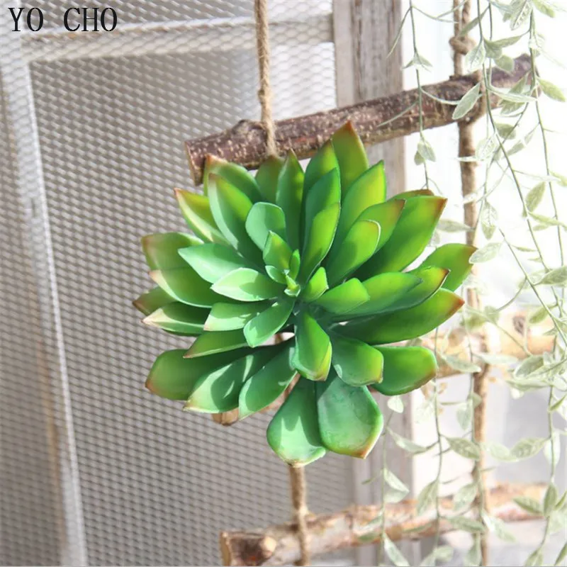 YO CHO Vivid High end Artificial Plants Big Fake Succulent Lotus Flower