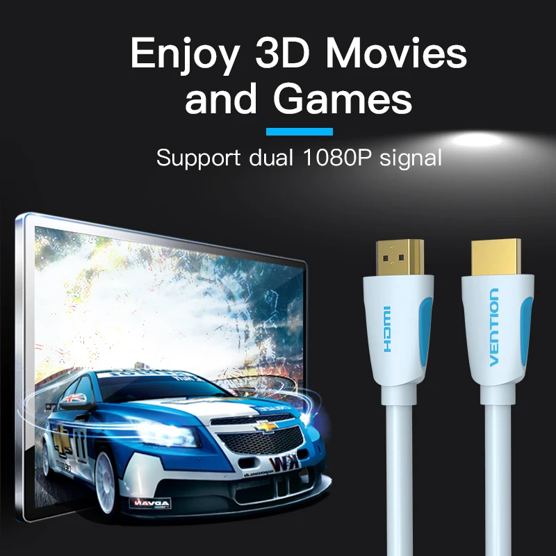 VEnTIOn HDMICable hdmi-hdmi кабель 5 м HDMI 2,0 кабель адаптер 4K 3D 1080P для Apple tv nintendo Switch lcd PS3 PS4 проектор ПК